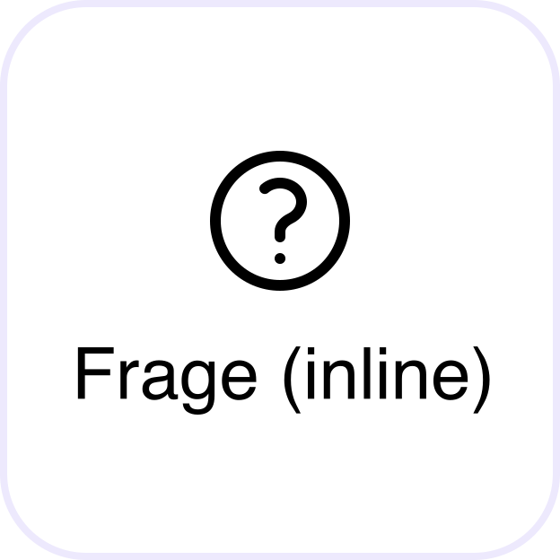 Frage inline