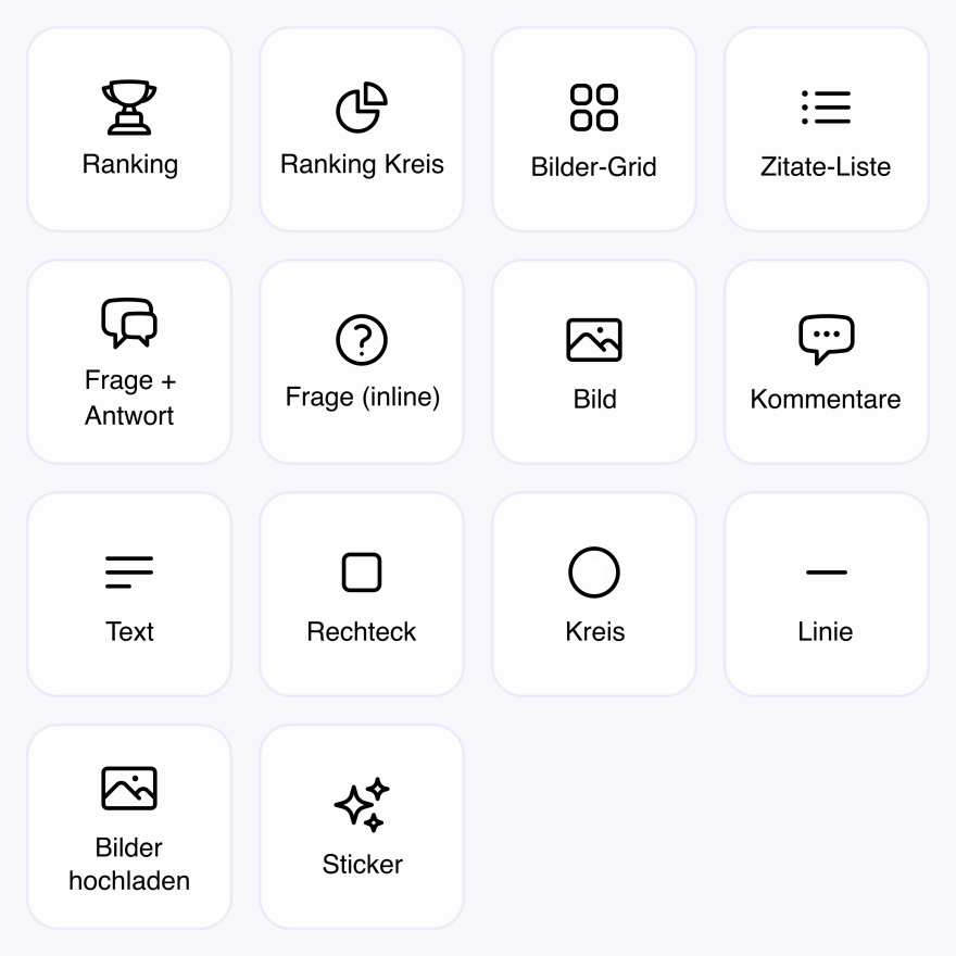 Alle verf&uuml;gbaren Widgets im Abifix Layouter